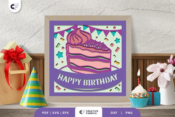 3D SVG for Birthdays: Cake Shadow Box Review