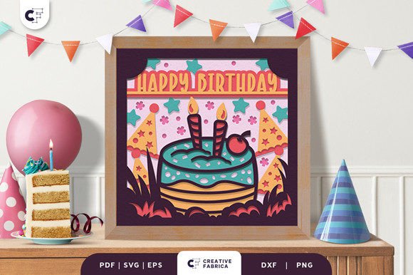 3D SVG for Birthdays: Cake Shadow Box Review