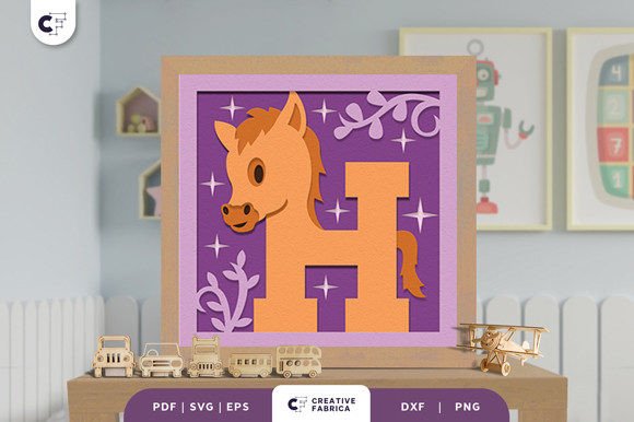 Alphabet Animal Letter H 3D Shadow Box: A Designer’s Review for Birthdays and 3D SVG Projects