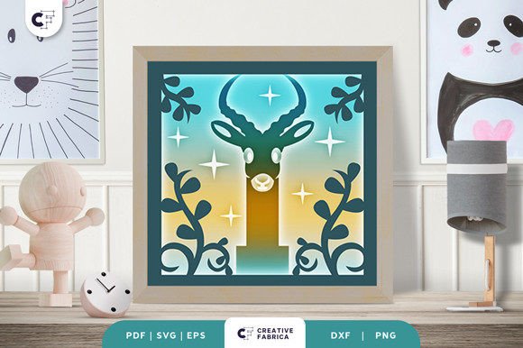 Alphabet Animal Letter I 3D SVG for Birthdays