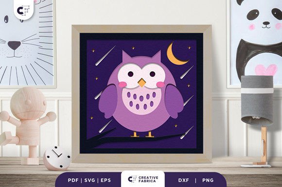 Alphabet Animal Letter O 3D Shadow Box