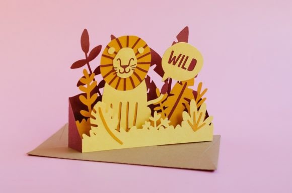 Birthday Lion 3D SVG for Birthdays