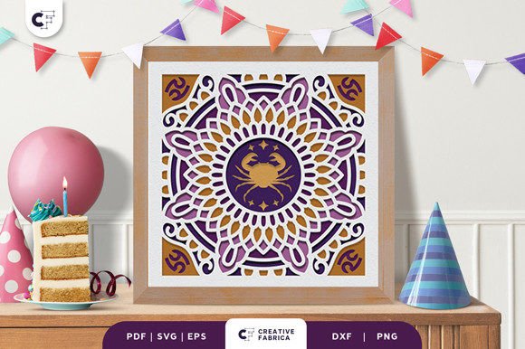 Cancer 3D SVG for Birthdays