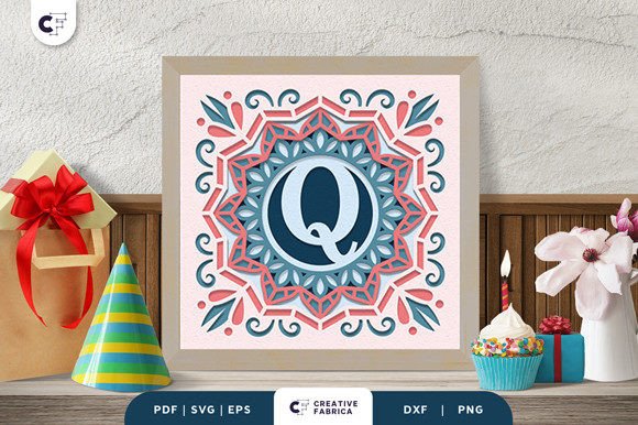 Letter Q 3D SVG for Birthdays & Branding