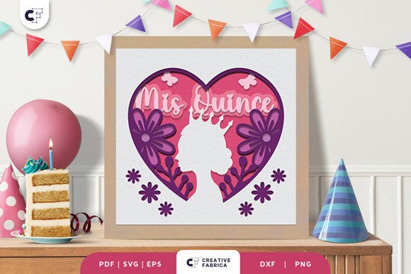 Mis Quince Anos 3D Shadow Box SVG Review
