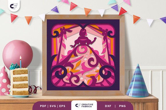 Quinceanera 3D SVG for Birthdays
