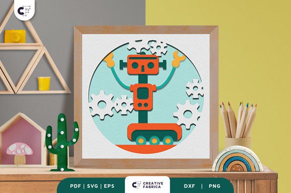 Review: Alphabet Robot Letter L 3D Shadow Box