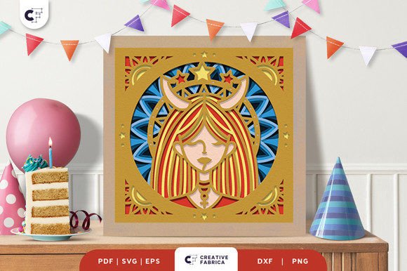 Review: Virgo Zodiac 3D Paper Cut SVG for Embroidery
