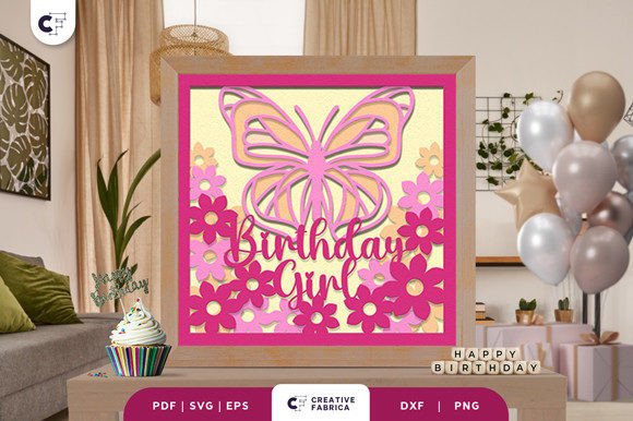 Reviewing the Birthday Butterfly 3D Shadow Box SVG