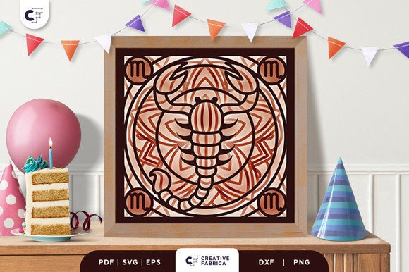Scorpio 3D SVG for Birthdays & Decor