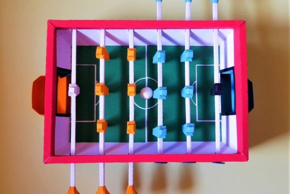 Table Football Gift Box 3D SVG for Birthdays